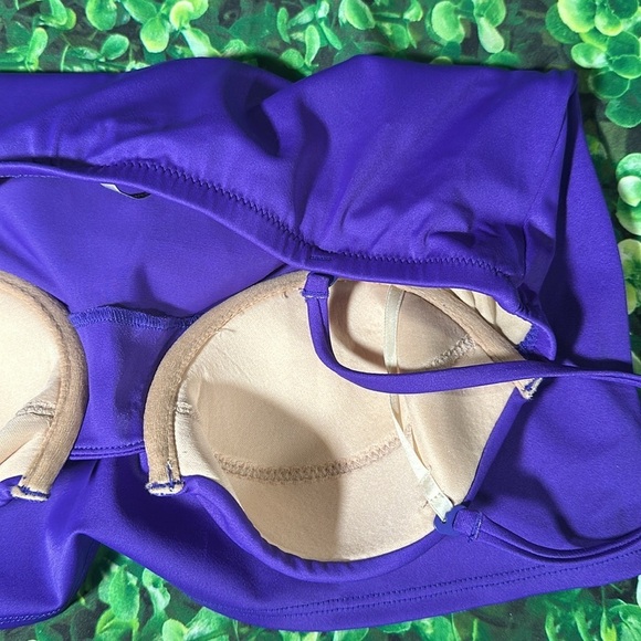 J. Crew Women's Purple Underwire Swing Tankini Swimsuit swim Top size 6 NEW - Picture 12 of 16
